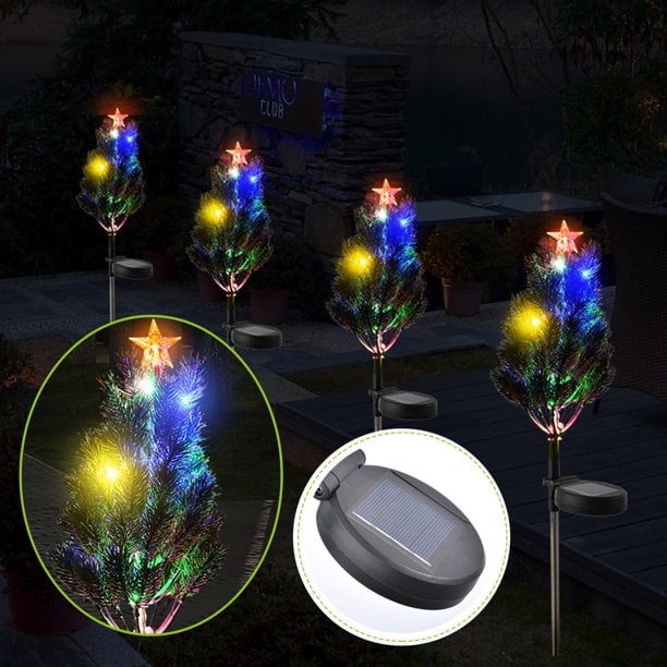 Sinhoon Solar Christmas Decoration Light LED Christmas Tree Plug In