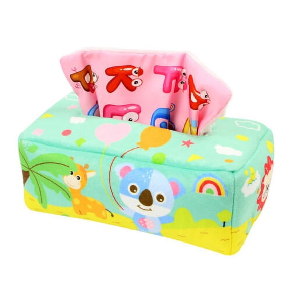 Sensory Baby Pull Tissue Box Toy Kids STEM Montessori Educational Preschool Toys