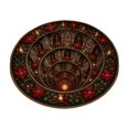 thumbnail image 3 of 3D Illusion Christmas Rugs,23.62" Optical Illusion Round Mat, Machine Washable, Velvet Christmas Decor, Living Room & Bedroom, Festive Holiday Decor(E), 3 of 6