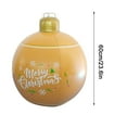 thumbnail image 2 of Vikakiooze PVC Iatable Christmas Ball With Large Weight Stand Firmly On The Yard, 24 Inch Large Outdoor Decorated Ball With Light, Remote For Yard & Pool Decorations 2023, 2 of 5