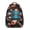 Baseballs and Flames, variant on Baseballs and Flames Blue Backpack for School, Cute School Bag with Adjustable Shoulder Straps and Padded Back, 15.3"x11"x6.7"
