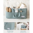 thumbnail image 3 of Organizador acolchado para pañales de bebé Lily Miles Willow Green, 3 of 9