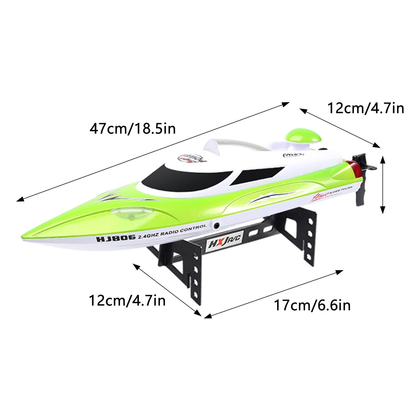 HJ806 Remote Control Speed Boat 35KM/H Night Vision Light Capsize Reset Water Toy High Speed RC Boat Summer Outdoor Water Play Toy for Pool Lake Fun