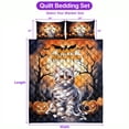 thumbnail image 5 of Mummy American Shorthair Happy Halloween with Pumpkins Bats Spooky Fun Quilt Bedding Set Cat Lover Kitten Owner Gifts 1 Blanket Bed Cover 2 Pillowcases - 00019, 5 of 5