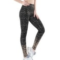 thumbnail image 3 of WLJ Women Sequins Gradient Elastic High Waist Butt Lift Sporty Yoga Pants, 3 of 5