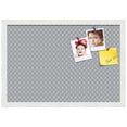 thumbnail image 2 of PinPix 22x15 Custom Cork Bulletin Board Grey Chain Poster Board Has a Fabric Style Canvas Finish, Framed in Grey Chain, by ArtToFrames (PinPix-570), 2 of 6