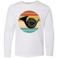 thumbnail image 3 of Inktastic French Horn Retro Music Sunset Long Sleeve Youth T-Shirt, 3 of 5