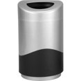 thumbnail image 1 of Safco SAF9920SLBL 30 gal Open Top Receptacle, Silver & Black, 1 of 3