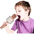 thumbnail image 5 of Microphone Karaoké Sans Fil Bluetooth pour Chanter, Micro Portable à Main, Jouets Cadeaux (Or Rose & Rose), 5 of 5