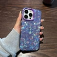 thumbnail image 3 of for iPhone 14 Pro Max Phone Case, Aesthetic Unique Seashell for Women Girls, Shockproof Soft TPU & Hard Pc 6.7 inch Deep Purple, 3 of 5