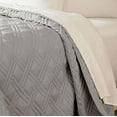 thumbnail image 2 of Lavish Home 66-40-K-S 102 x 86 in. Solid Color Bed Quilt, Silver - King Size, 2 of 2