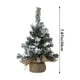 thumbnail image 3 of Adornos navideños, mini árbol de Navidad, mini pino, cepillo para botellas, árbol artificial con base de madera para decoración de mesa, árboles de Navidad., 3 of 6