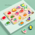 thumbnail image 4 of Shaoke Juego De Mesa De Formas Rompecabezas De Formas De Frutas, 4 of 5