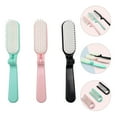 thumbnail image 1 of Luxshiny 3Pcs Folding Hair Brush and Comb Set Assorted Color Lightweight Detangler for All Hair Types, 1 of 8