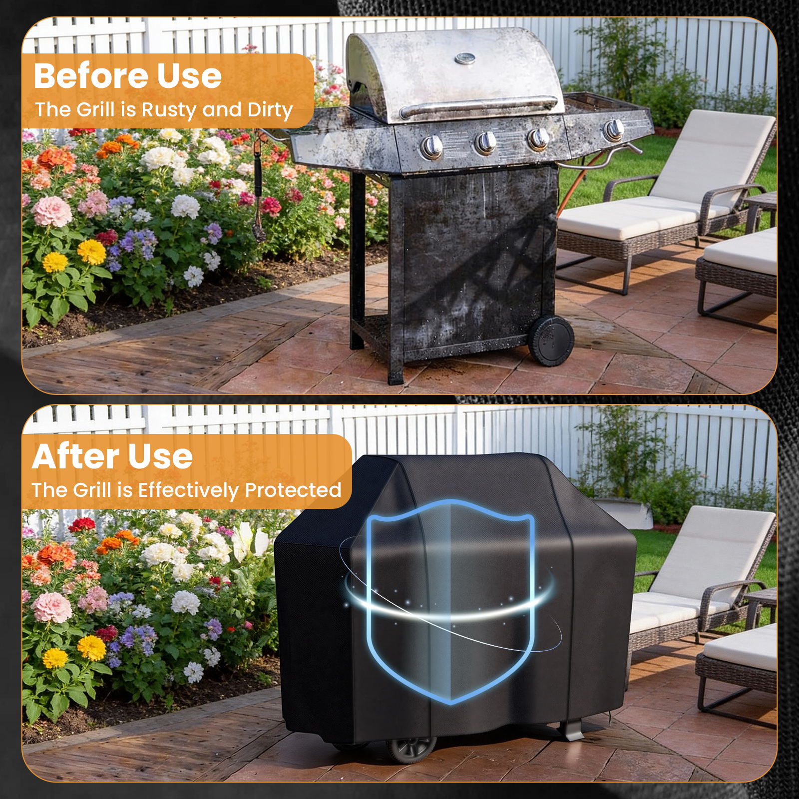 KOYMISKU Heavy-Duty 58-Inch Grill Cover photo 4