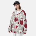 thumbnail image 3 of Fotbe Leaves And Anemone Chaqueta con Protección Solar UPF 50+ para Hombre y Mujer, Camisa con Capucha y Bolsillos-X-Large, 3 of 7