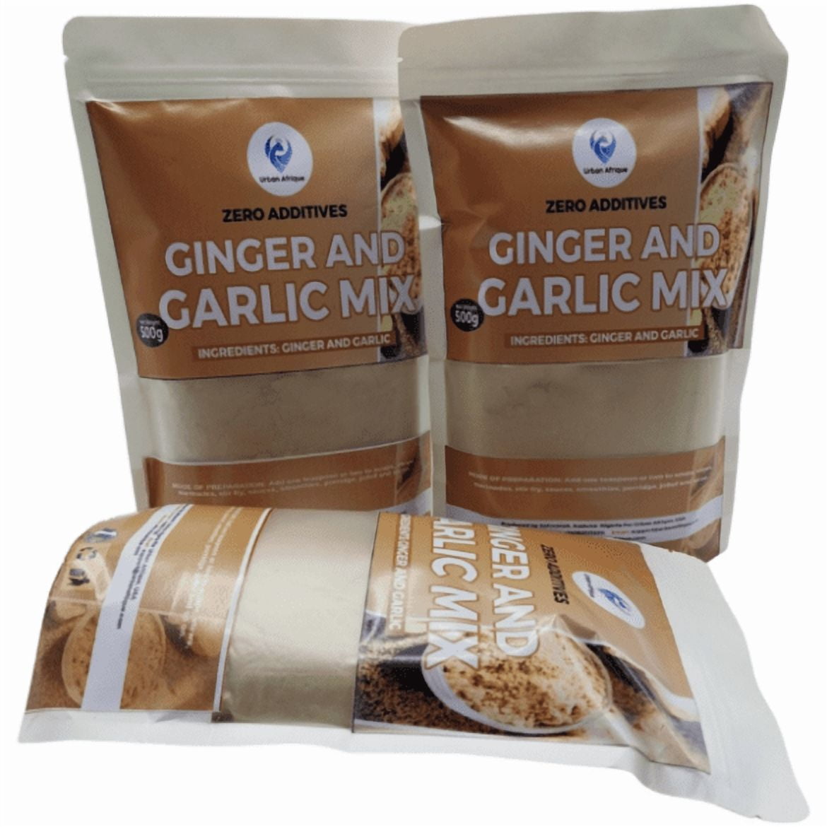 Urban Afrique Ginger and Garlic Powder Made with Fresh Ginger Root & Garlic Cloves Naturally Gluten Free