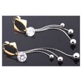 thumbnail image 4 of QualitChoice Zircon Earring Long Tassel Beads Crystal Dangle Earring Women Ear Jewelry with Gradient Color, 4 of 6