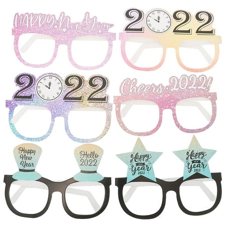 

24 Pcs New Year Eyeglasses Decor Party Eyeglass Props Creative Cosplay Glasses
