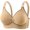 A103-Beige, variant on Women's Wireless Bra,Ultimate Lift,Moisture-Wicking,Lightweight(Beige,38)