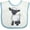 White and Blue, variant on Inktastic Cute Little Lamb Boys or Girls Baby Bib