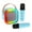 Blue, variant on Kiddos LED Mini Karaoke Machine, Bluetooth Speaker with 2 Wireless Microphones, Blue
