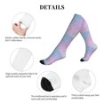 thumbnail image 5 of Lsque Fantasy Gradient Pattern Sport Compression Socks for Men & Women 15-20 mmHg Knee High Nurse Pregnant Running Medical and Travel Athletic, 5 of 6