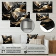 thumbnail image 4 of Designart "Captivating Marble Gold and Black II" Abstract Marble Metal Wall Art, 4 of 5