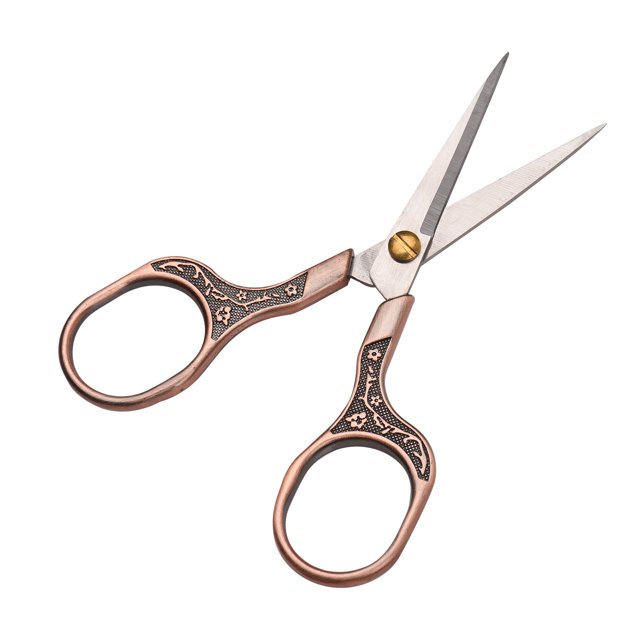 Scissors Salon Barber Stainless Steel Scissors Plum Blossom Scissors for Trimming Beard Whiskers Sewing Crafting Art Work Threading Needlework DIY Tools Dressmaker Small