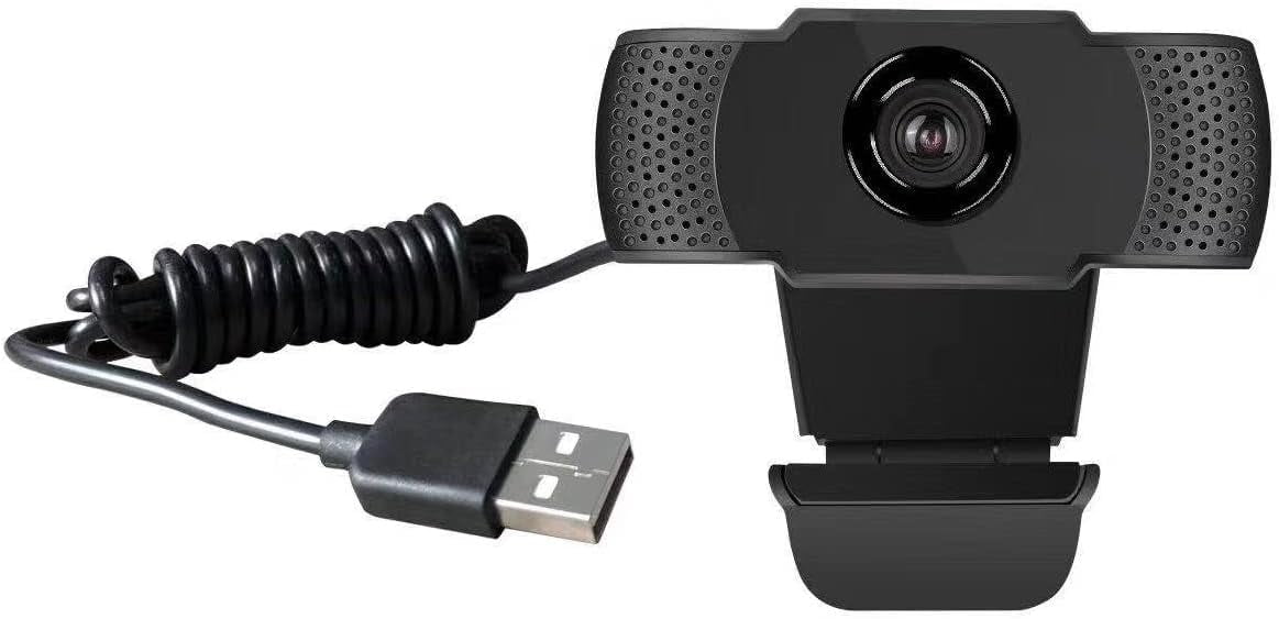 SLIDE INNOVATIONS 1080P HD Webcam, Computer Camera with Microphone, Mini Tripod & Privacy Lens