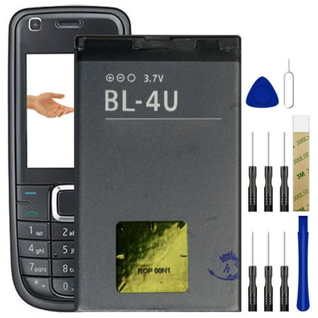 Replacement Battery BL-4U For Nokia 3120 5330 5730 6212 6216 6600 E66 E75 Tool