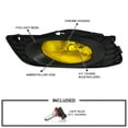 thumbnail image 3 of Spec-D Tuning Yellow Fog Lights + H11 Bulbs + Switch Compatible with 2012 Honda Civic Sedan 4Dr, L+R Pair Assembly, 3 of 7