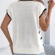 thumbnail image 5 of Blusas de Encaje de Manga Corta con Capucha de Cuello Redondo, 95% Poliéster 5% Spandex Camiseta Superior, 5 of 9