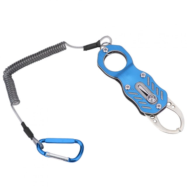 Mini Fishing Grip, Aluminum Alloy Portable Fish Control Clamp with Anti Lost Rope, for Fishing Enthusiasts