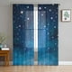 thumbnail image 3 of Cortinas transparentes con diseño de cielo nocturno, estrellas y luna, para sala de estar, ventanas, dormitorio, cocina, decoración del hogar, cortinas de gasa, 3 of 5