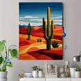 thumbnail image 4 of Desert Landscape Embroidery Canvas Print, Wall Decor for Living Room Bedroom Office Southwestern Home, 4 of 8