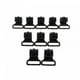 thumbnail image 2 of 10pcs Herramienta de Pinzas Zulema Abrazadera de Gancho para Tienda Al de Resistencia Negro 2,5 Cm Clips de tienda de campaña, 2 of 7