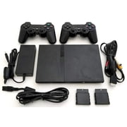 Sony PS2 SLIM Game System Gaming Console with 2 WIRELESS CONTROLLERS PLAYSTATION-2