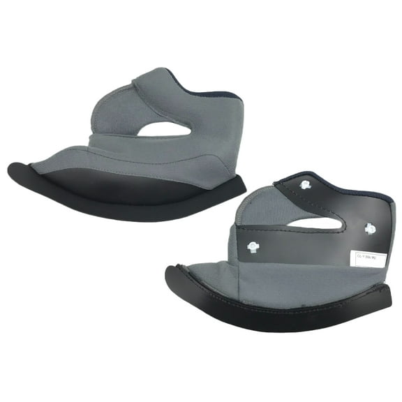 HJC CL-Y Youth Helmet Cheek Pads Gray w/White Snap LG (20mm)