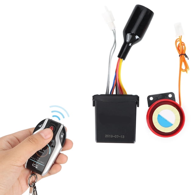 Sistema de seguridad impermeable con bocina de alarma remota de 2 vías para motocicleta 105-125dB con arranque de motor