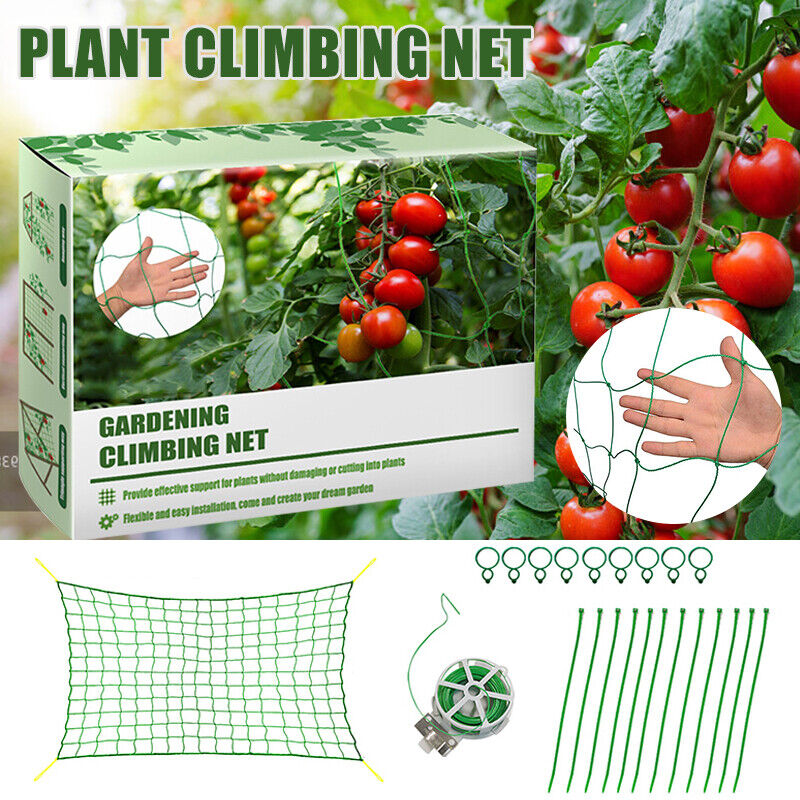 Garden Plant Climbing Net Vegetable Vine Flower Trellis Support Fence
