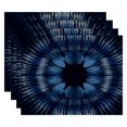 thumbnail image 2 of Simply Daisy 18" x 14" Shibori Burst Geometric Print Placemat, Set of 4, 2 of 5