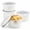 White (with Lid)-9 oz, variant on White (with Lid) 9 oz Ceramic Set of 4, Oven Safe Baking Serving Cups