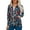 A006-Multicolor, variant on Women's Ultra Soft Stretch Zip Up Scrub Jacket Floral Print Long Sleeve Scurbs Tops
