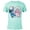 Celadon Snow Heather, variant on Disney Lilo and Stitch Angel Heart Kisses - Short Sleeve Blended T-Shirt for Adults -Customized-Putty Snow Heather