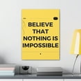 thumbnail image 3 of Inspirational Wall Art Believe That Nothing Is Impossible Matthew 19:26 Motivation Wall Decor for Home Office Gym Inspiring Success Quote Print Ready to Hang Unframed, 3 of 18