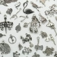 thumbnail image 3 of U8MO Hot Antique Silver Jewelry Finding Charms Pendants Carfts DIY 77 Styles-12pcs heart, 3 of 9