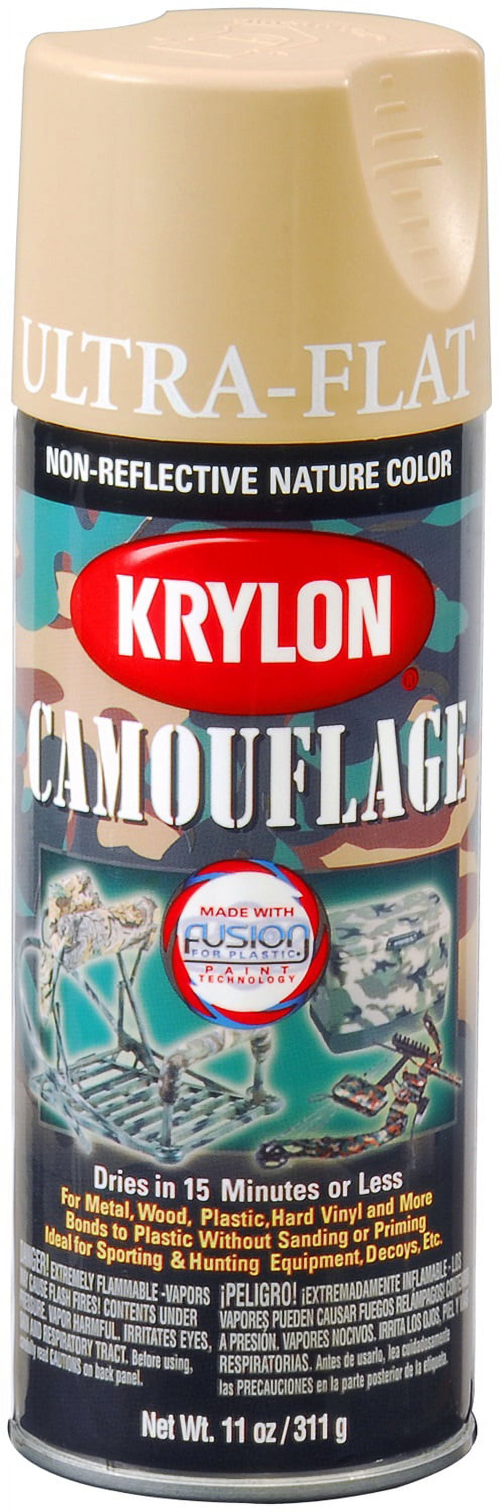 Krylon Camouflage 11 Oz. Ultra-Flat Spray Paint, Sand - Power