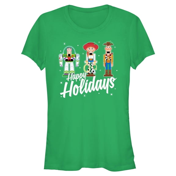 Juniors Toy Story Happy Holidays Nutcracker Friends T Shirt