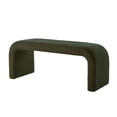 thumbnail image 5 of Modern U-Shaped Teddy Ottoman Set of 3 with Soft Beige Canvas 44 " and 18 " Stools Perfect for Living Room Footrest or Entryway, 5 of 6